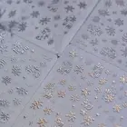 Shell Light Christmas Snowflake Nail Sticker Xmas Nail Decoration Party
