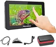 Feelworld F6 Plus V2 + Carrying Case 6 Inch 3D LUT Touch Screen Field Monitor IPS FHD 1920x1080 Support 4K with Histogram, Peaking, Embedded Audio, Exposure, Pixel to Pixel etc for DSLR Camera