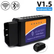 OBD2 ELM327 V1.5 Bluetooth Scanner Car Diagnostic Detector Code Reader Tool