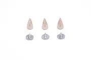 Rivets, Spikes GOLD or SILVER (100 sets) Two parts,Choose from pull-down menu.