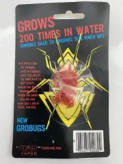 Vintage 1980s New In Box GROBUG BUG grows 200x PopArt Japan New Old Stock Retro