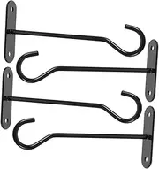 Kisangel 1Set Outdoor Plant Hook Wall Hanging Plant Holders for Garden Rustic Flowerpot Hangers Easy Installation Suitable for Planters Lanterns and Wind Chimes