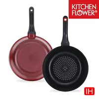 在飛比找樂天市場購物網優惠-韓國 Kitchen Flower IH電磁爐 28cm 深