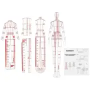 4 Pcs Mannequin Sewing Template Ruler Clothing Measuring Ruler Sewing Accessory