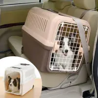 在飛比找蝦皮購物優惠-利其爾 RICHELL 中型犬航空運輸籠 寵物外出提籠 車內