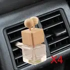 4x Empty Car Diffuser Bottles Odor Diffuser Car Air Freshener Perfume Bottle for