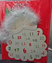 Meri Meri Santa Mailable Christmas Advent Calendar Holiday 2008 Unique