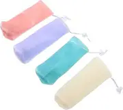 Healeved Bar Soap Saver Pouch 8pcs Foaming Net Bag Handmade Soap Bag Face Wash Case
