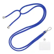 Phone Lanyard Adjustable with Patch for Smartphone Dark Blue 1 Pack