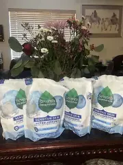 (4) Seventh Generation Sensitive Skin Free & Clear Laundry Detergent Packs 45 P
