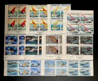 在飛比找Yahoo奇摩拍賣-7-11運費0元優惠優惠-售外國水上運動專題四方連郵票，共計56枚