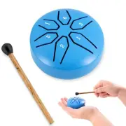 Mini Steel Tongue Drum for Kids 3 Inch 6 Notes Percussion Instrument Handpan ...