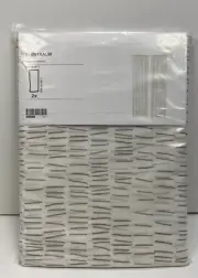 NWT IKEA Kloveralm Panels 1 Pair 57" x 98" White Beige Light Filtering Curtains
