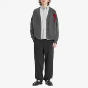 AMI Paris Big Red ADC Cardigan
