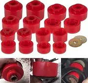 6-116 Body Mount Bushing Kit Fits for Ford Explorer Sport Trac 2001-2005 2WD 4WD Polyurethane Body Mount Kit (Red 18 Pcs)