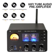 Mini 4-way RCA Audio Switcher Box Stereo Tube Preamp Splitter HIFI Headphone Amp