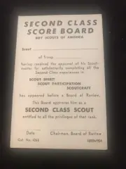 A Vintage B.S.A Second Class Score Board Unused