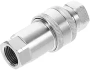 Zerodeko Hydraulic Quick Couplings Set with Protective Dust Caps Quick Connect Hose Fittings for Hydraulic Equipment Npt3/8