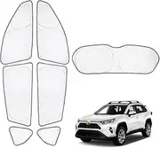 T TGBROS Sunshade for 2013-2018 Toyota RAV4 Windshield Side Rear Window Full Set Car Privacy Sun Shades Foldable Blocks UV Rays Keeps Your Vehicle Cool 7PCS