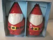 St. Nicholas Square Gnome Santa salt & pepper shaker set - new in box