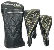 *Callaway Epic Flash STAR Driver, Fairway, Hybrid 3pc HeadCover “SET” BRAND NEW!