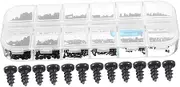 TEHAUX DIY Wood Metal Wall Plate Screws Assortment Kit Self-Tapping Carbon Steel Screws