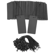 400 Set Black Price Tags with String Gift Tags with Safety Pins Price Tags E8F8