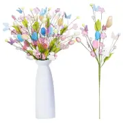 Easter Decorations, 5PCS Artificial Spring Easter Egg Berry Stems Branch Picks