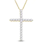1CT-Diamond CROSS PENDANT
