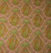 TOMMY BAHAMA POLYNESIAN PAISLEY TANGELO PINK PALM TREE FABRIC BY THE YARD 54"W