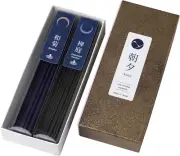 Low Smoke Incense Sticks Zen Set, 2 Scents Japanese Garden & Chrysanthemum, 40Gr