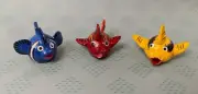 TONALA Mexico Small Animal Bobble Head Ocean Sea Creatures Fish Dory Set of 3