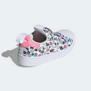 【adidas 愛迪達】Superstar 360 C 中童 休閒鞋 HELLO KITTY 聯名 套穿 白 彩(IG5666)