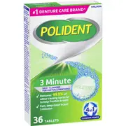 Polident 3 Minute Daily Cleanser For Dentures And Partials 36 pack