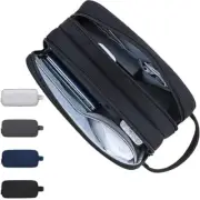Electronics Organizer Travel Case, Electronic Accessories Carry Case Black