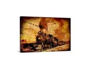 Vintage Locomotive Train Steam Engine Giclee Art Prints Poster or Canvas 24x36