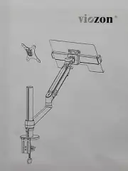 Viozon 1s Pro Laptop/Notebook/Projector Mount Stand, Height Single arm, Black