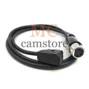 D-Tap to 4-pin female XLR , for Power Supply Battery Adapter 39.4"