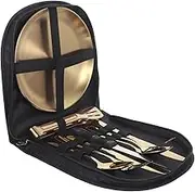 Mikinona 1 Set Stainless Steel Picnic Serving Silverware with Case Camp Utensils Ergonomic Design for Outdoor Dining Complete for Camping and Picnics