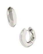 Kendra Scott Mikki Huggie Hoop Earrings in Rhodium Plated