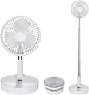 Portable Foldable Cordless Fan Rechargeable, Portable Pedestal Fan Foldaway Stan