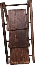 SECFOU Wooden Serving Tray Storage Rack Rustic Cupcake Stand for Kitchen Organization Elegant Fruit Platter Wooden Farmhouse Design for Home Decor