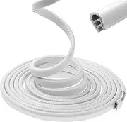 Car Door Edge Guards 16.4ft(5M) Rubber U Shape Edge Trim Seal Protector Car Protection Door Edge Fit for Universal Car (White, 16.4ft(5M))