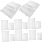DINHEAROM 20Pcs Book Sleeve Transparent Protector Covers for Textbooks Notebooks and Scrapbooks for School and Library Use