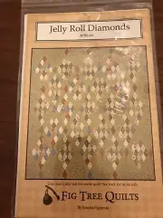 FIG TREE QUILTS Quilt Pattern JELLY ROLL DIAMONDS - #FTQ 600 - 61" x 64"