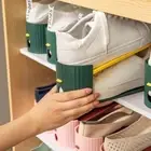 Double-layer Shoe Organizer Adjustable Shoe Box New Shoe Rack