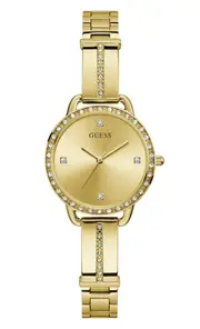 Guess Bellini Gold Tone Stainless Steel Watch GW0022L2
