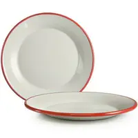在飛比找樂天市場購物網優惠-《ibili》琺瑯點心盤(紅12cm) | 下午茶盤 水果盤