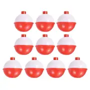 1.5 Inch Fishing Bobbers, 10 Pack Plastic Push Button Round Fishing Float