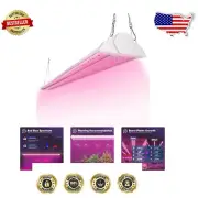 Durable 4ft Hanging Grow Lamp - Full Spectrum Red Blue Light for Seedlings